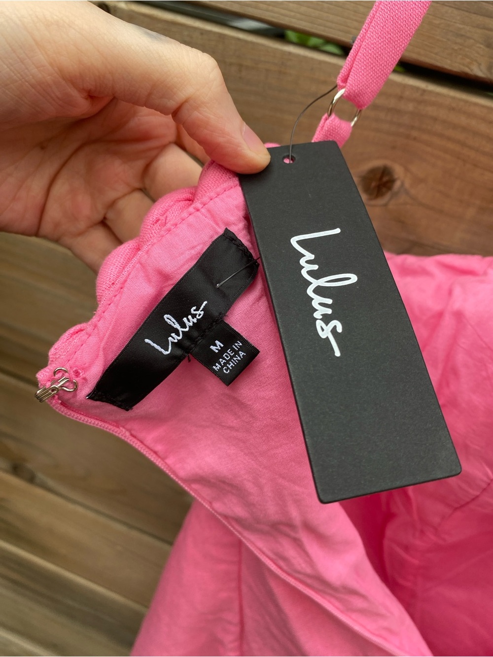 Lulu's Bubblegum Pink Braided-Trim Mini Dress - Picture 5 of 5